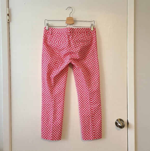 GAP Preppy Slim Cropped Ankle Cotton Lantern Print Pants - Picture 3 of 9